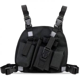 Two Way Radio Harness Chest Front Pack Pouch Chest Bag 공급자