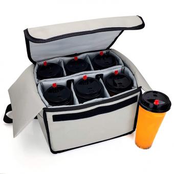 Reusable Drink Caddy Bag, Cup Carrier Tote Bag with Dividers 공급자