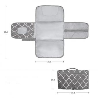 Waterproof Portable Changing Mat Cushioned Diaper Changing Pad 공급자